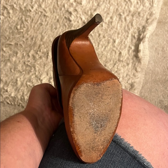 Coach Logo Brown Textured Ankle Booties - Picture 6 of 11